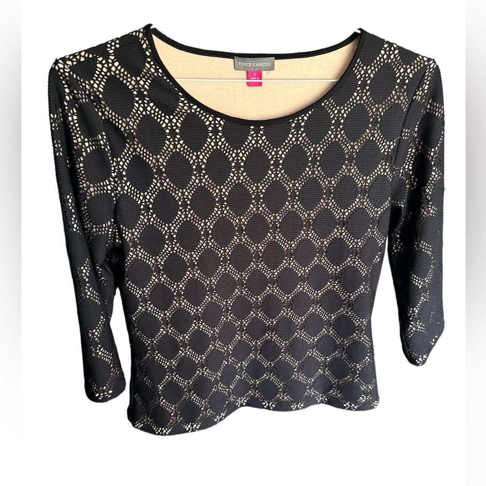 Vince camuto double layer 3/4 sleeve top